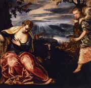 Tintoretto: The Annunciation to Manoah's Wife - A kihirdetés Manoah feleségének